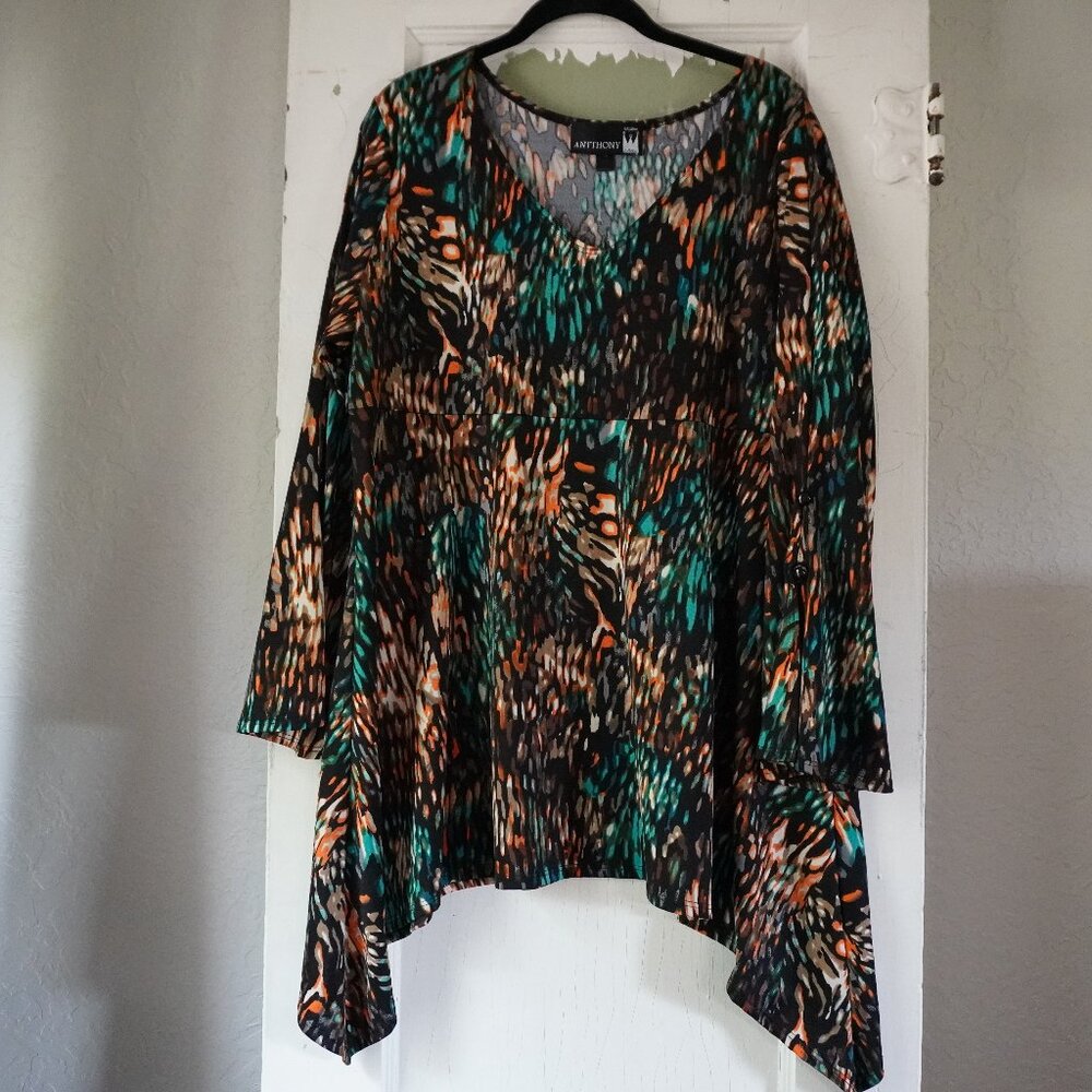 Antthony Blouse Multi color with bell sleeves